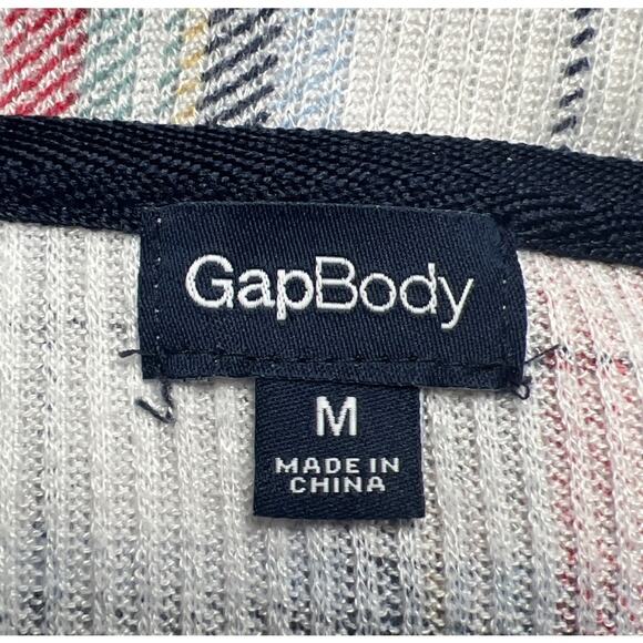 Gap Body 2 Piece Lounge Pajama Top Jogger Bottom Set Red Blue Plaid Size Medium - Picture 6 of 7